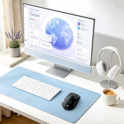 Uineer Ergonomic Wireless Mouse, 6 Adjustable DPI Up to 12800, 3-in-1 Multi Connection(BT5.0& Wired &2.4G Wireless Programmable Silent Click Bluetooth Mouse for Laptop PC Gaming Office