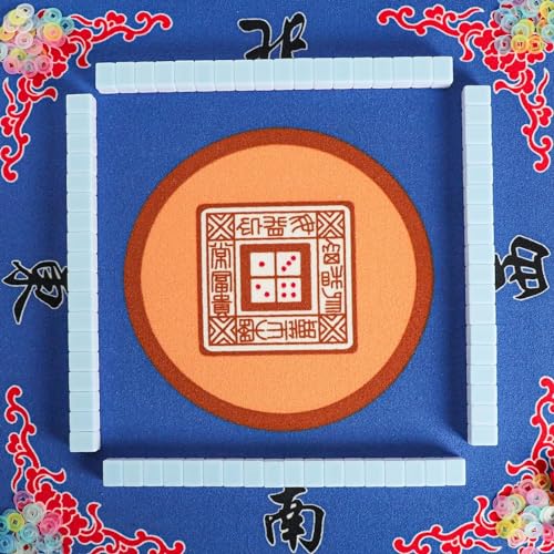 American Mahjong Tiles Set,Mahjong Game Set with 166pcs 1.2’’ Light Blue Tiles (Tiles Only Set) - color: Light Blue
