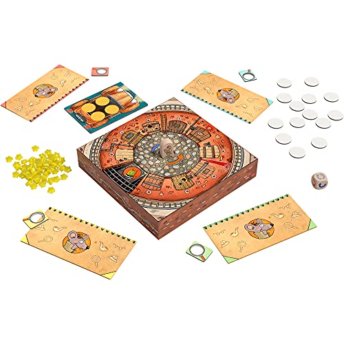 HABA Inspector Mouse: The Great Escape - Detective Board Games for Family Night, Cooperative Memory Games for Ages 5+, Includes 3D Playing Board with Fun Sounds