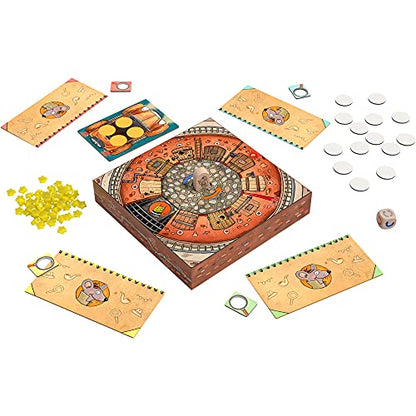 HABA Inspector Mouse: The Great Escape - Detective Board Games for Family Night, Cooperative Memory Games for Ages 5+, Includes 3D Playing Board with Fun Sounds