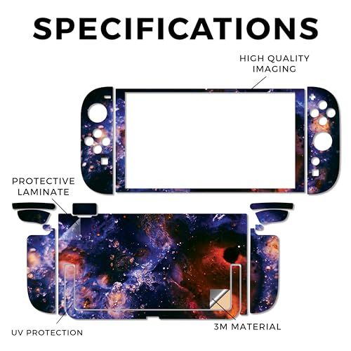 Gaming Skin Compatible with Nintendo Switch 2 Console Only - Andromeda - Premium 3M Vinyl Protective Wrap Decal Cover - Easy to Apply | Crafted in The USA by MightySkins - color: Andromeda, size: Switch 2 Console Skin Only, style: Matte Finish