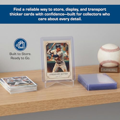 BCW 59 PT Thick Card Top Loaders | Protective Thick Toploaders for Trading Cards Up to 59PT | Rigid Card Toploader for Memorabilia & Collectibles | 1 Pack - color: 59 Pt. / 1.5 Mm