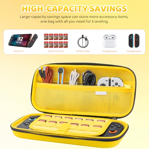 FUNDIARY SWITCH 2 Carrying Cases (Yellow) - color: Yellow