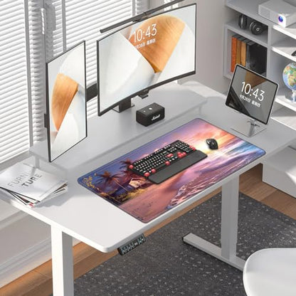 DEGDFSGR Magic The Gathering Playmat 24 x 14 inches, Non-Slip Rubber Base, Commander Playmat for MTG/TCG/YGO/CCG/RPG/PKM, Dreamlike Beach Golden Sunset - color: Dreamlike Beach Golden Sunset, size: 24" x 14"