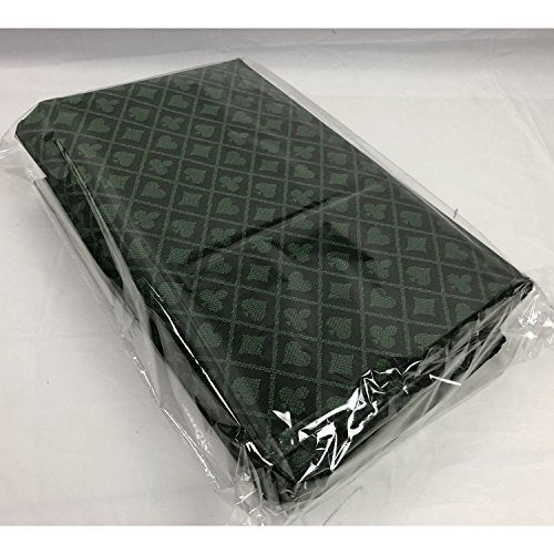 Speed Cloth Poker Table Fabric - 108X60 Inch Section of Suited Casino Card Game Table Felt Top Cover - Green - color: Two-tone Green