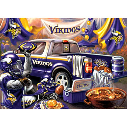 MasterPieces - 1000 Piece Jigsaw Puzzle, NFL Minnesota Vikings, Fun for Adults and Family, Non-Glare Finish, 19.25"x26.75" - style: Minnesota Vikings