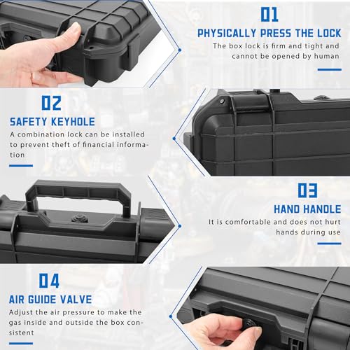 Miniature Storage Figure Hard Shell Case, 48 Slots DND Minis Carrying Case | Figurine Hard Case Compatible with D&D DND Minis and More, with 2 Customizable Foam Layer, Water-resistant - style: 48 Slots