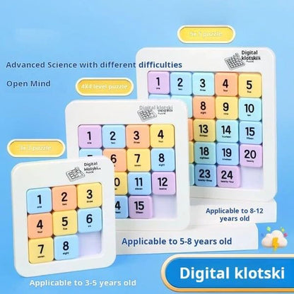 BRAINTRAIN Puzzle | A Challenging Multi-Level Game for Cognitive Growth and Fun Family Momen, Super Slide Puzzle Games to Effectively Improve Your Child's Concentration and Responsiveness ([4x4]) - color: [4x4]