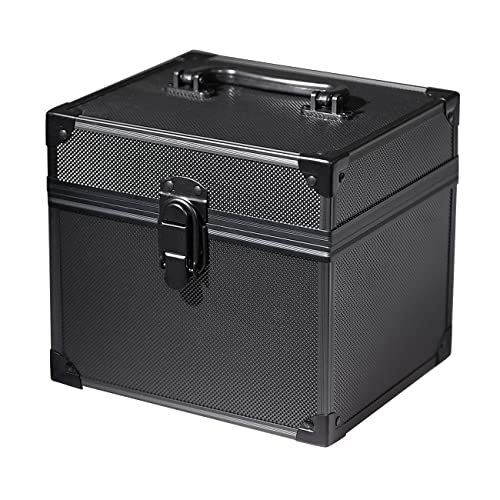 Graded Card Slab Storage Box Fits 44 PSA/BGS/FGS/SGC Graded Cards - Top Loader Card Holder Case Collector Box for MTG/Sport Card Holder fits Slabs/Sleeved Cards (Double Slot)