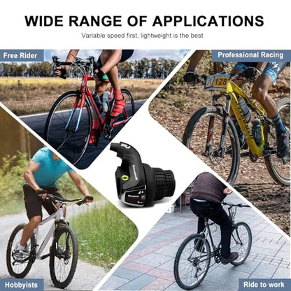 Revoshift MTB Bike Bicycle Right Shift Lever, SL-RS35 6/7 Speed Bicycle Twist Grip Gear, Bike Handle Shifter for Mountain Bicycle - color: SL-RS35-6R