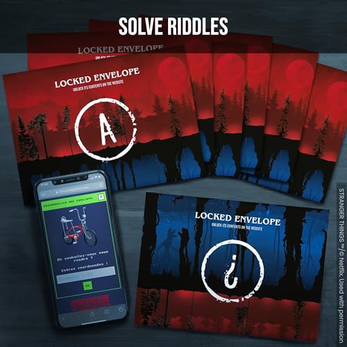 PROFILER Stranger Things - The Shadows of Hawkins - Board Game Escape Game - Immersive and Collaborative Investigation Game, 1-6 Players