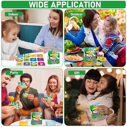 gisgfim 100 PCS Memory Matching Game for Kids Summer Camp Concentration Memory Card for Preschool Educational Ages 3-8 A Fun & Fast Camp Theme Matching Games - style: Summer Camp