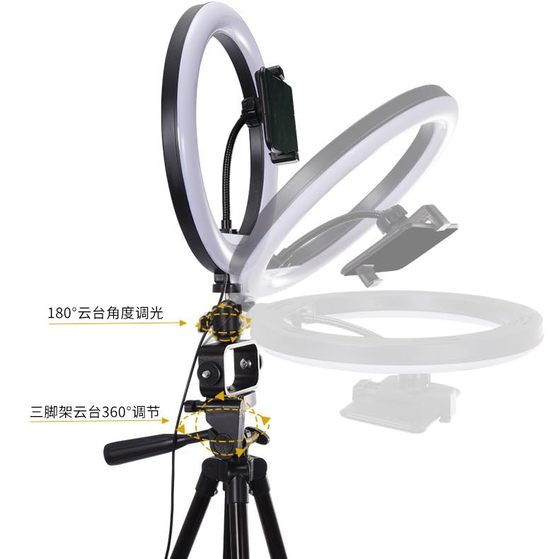 Mobile Portable Video Shooting Set Internet Celebrity Live Broadcast Circular Fill Light Tripod Combination Set