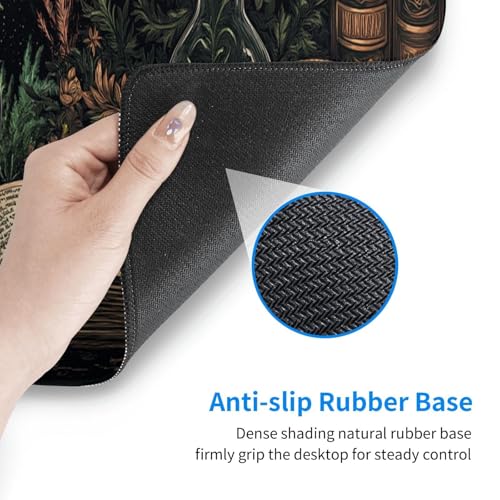 Dark Academia Mouse Pad XL Large Mousepad Non Slip Rubber Base Desk Mat for Laptop Computer Gaming 31.5" X 12" - color: Dark Academy