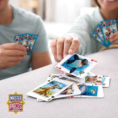 Masterpieces Selfies Playing Cards Set – Cute Playing Card Sets for Adults, Teens, and Kids, Sports Theme, Team Color, 52 Cards & 2 Jokers, Fun Family Game, Ages 3-12 - style: Selfies