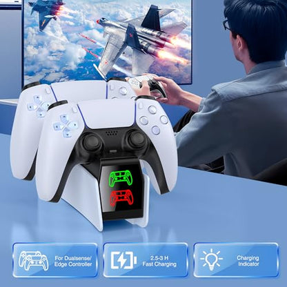 ps5 controller charger station PS5 Accessories Kits, charging station for PlayStation 5/Elite controller, Docking Station Replacement for DualSense Charging Station with USB C Cable
