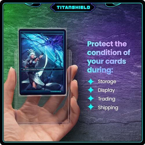 TitanShield 3"x4" Platinum Quality Seamless Toploaders Top Loader Sleeves for Collectible Trading Cards Compatible with Pokemon MTG Kpop Photocards (100 ct.) - style: 100 ct.