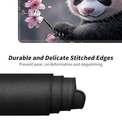 Cute Baby Panda for MTG & TCG Playmat Mouse Pad,BFDHGQZC 24" x 14" Game Mat for MTG/RPG/CCG Trading Card Game Playmats Table Mat Perfect for Card Games Video Games Computer Office - color: Cute Baby Panda