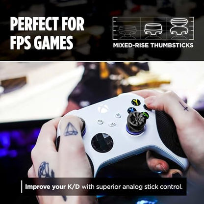 KontrolFreek FPS Freek Galaxy Black for Xbox One and Xbox Series X Controller | 2 Performance Thumbsticks | 1 High-Rise, 1 Mid-Rise | Black (Limited Edition)