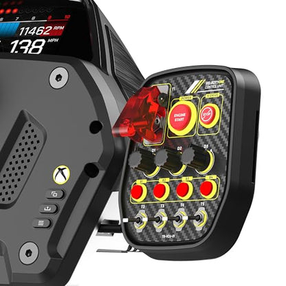 Turtle Beach VelocityOne Race Wheel & Pedal System Licensed for Xbox Series X|S, Xbox One, Windows PCs – 7.2Nm Direct Drive Force Feedback, 3 Pedals & Magnetic Paddle Shifters, Hall Effect Sensors