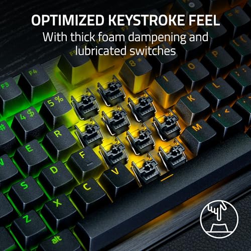 Razer Huntsman V3 Pro 8KHz Esports Gaming Keyboard, Analog Optical, Black | Gen-2 Analog Optical Switches, Rapid Trigger, Adjustable Actuation, Media Controls, PBT Keycaps - color: Black, size: Full Size, style: 8000 Hz Polling