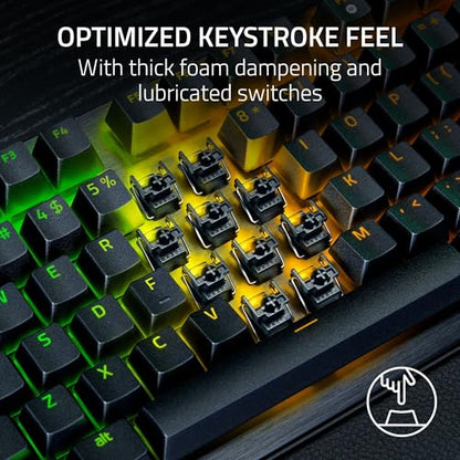 Razer Huntsman V3 Pro 8KHz Esports Gaming Keyboard, Analog Optical, Black | Gen-2 Analog Optical Switches, Rapid Trigger, Adjustable Actuation, Media Controls, PBT Keycaps - color: Black, size: Full Size, style: 8000 Hz Polling