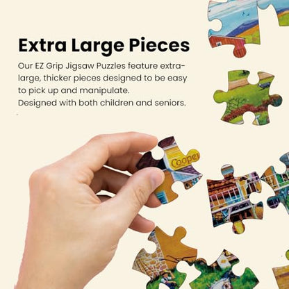 MasterPieces - 500 Piece Jigsaw Puzzle, Large EZ Grip Shapes, Labor Day, Fun for Adults, Seniors, Family, Kids, 19.25" x 26.75" - size: 500 Piece