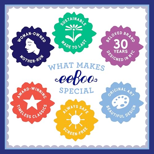 eeBoo A Happy Holiday 1000 Piece Square Jigsaw Puzzle, 23" x 23" | Double coated, sturdy & dust free pieces with a satisfying snap. Includes full color reference insert. Vibrant, original art - style: A Happy Holiday