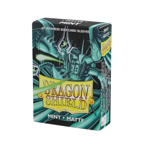Dragon Shield | Japanese Size Card Matte Sleeves | 60 CT - Smooth & Tough Premium TCG Sleeves - Compatible with Yu-Gi-Oh, Naruto, Cardfight & Vanguard | Mint - color: Mint Matte