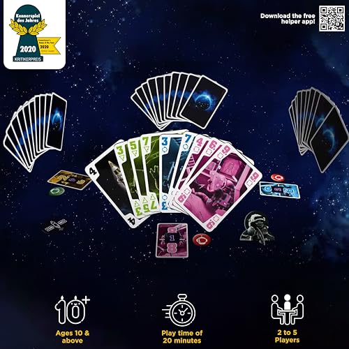 Thames & Kosmos The Crew - Quest for Planet Nine | Card Game | Kennerspiel des Jahres Winner | Cooperative | 3-5 Players | Ages 10+ | Trick-Taking | 50 Levels of Difficulty | Endless Replay