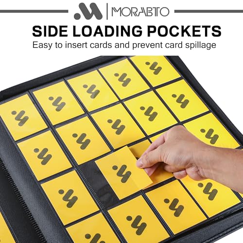 Card Binder 20 Pocket,Trading Card Binder Holds up to 2000 Cards with 50 Sleeves,Zipper Card Holder Album Compatible with TCG Card/Game Cards/Sports Card - color: Dark Blue, size: 20 Pocket 2000