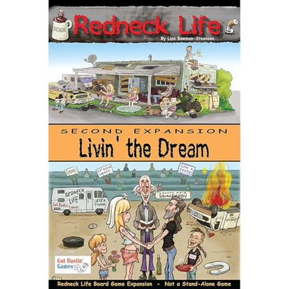 Gut Bustin' Games Livin' The Dream!: Redneck Life Board Game Expansion #2 Board Games - style: Livin' The Dream!