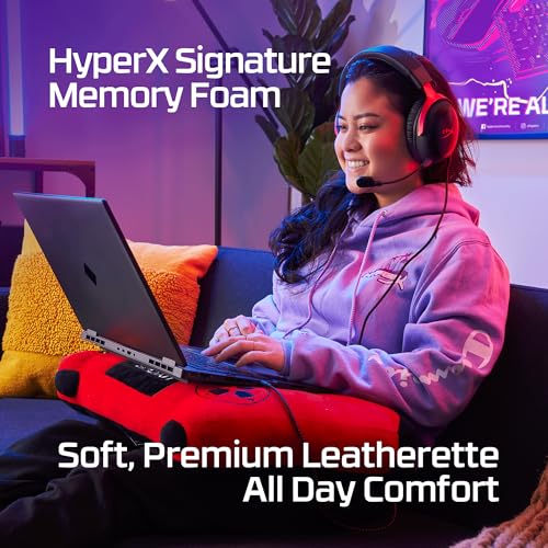 HyperX Cloud III 3.5mm Wired Gaming Headsets with Mic Noise Cancelling DTS Headphone:X Memory Foam 53mm Drivers Aluminum Frame for PC PS4 PS5 Xbox Nintendo Mac Mobile Gaming Headphones (Renewed)