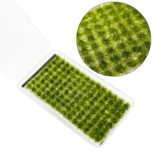 Cayway 2 Color Static Grass Tuft Terrain Kit - Resin Scenery Miniature Shrubs Bushes for Train Landscape Railway Artificial Grass Modeling - color: 2 Color