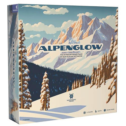 Alpenglow: The Ski Resort Board Game | Fun Strategy Game for Adults and Teens | 2-5 Players | Includes Apres Ski Expansion