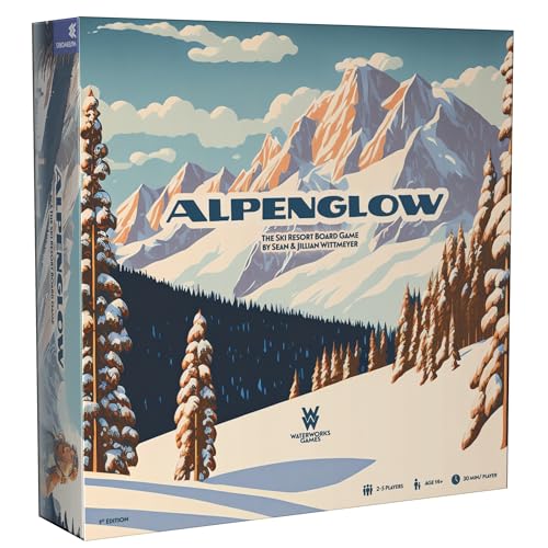 Alpenglow: The Ski Resort Board Game | Fun Strategy Game for Adults and Teens | 2-5 Players | Includes Apres Ski Expansion