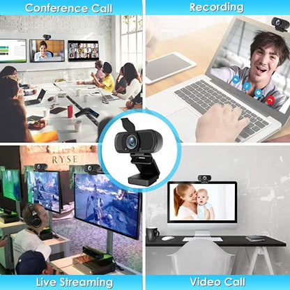 XPCAM HD 1080p Webcam with Microphone,USB Web Camera for Computer PC Laptop | PC Webcam with Cover/Tripod,110°FOV Wide Angle,Plug&Play Streaming Computer Camera for Laptop Mac Zoom,Teams,Twitch Gaming - color: webcam for pc (black)