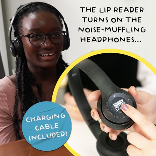 Lucky Egg Sorry What Family Edition, Lip Reading & Headphone Challenge Game | Age 8+, 100 Cards, 1 Pair of Headphones, 1 Charging Cable, 40,000 Word Phrase, Party Games for Game Night - style: Family Edition (Age 8+)