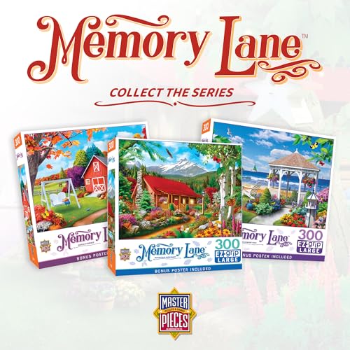 Masterpieces 300 Piece EZ Grip Jigsaw Puzzle - Lakeside Memories - 18"x24" - size: 300 Piece