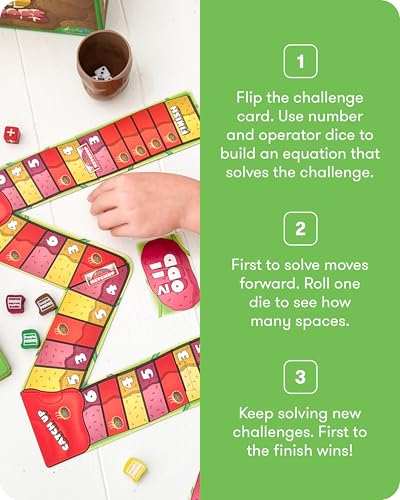 SimplyFun Math’d Potatoes Board Game, Math Game for Kids Ages 8+, Educational Dice Game with Addition and Subtraction - Fun Math Challenge for 2-4 Players - style: Math’d Potatoes