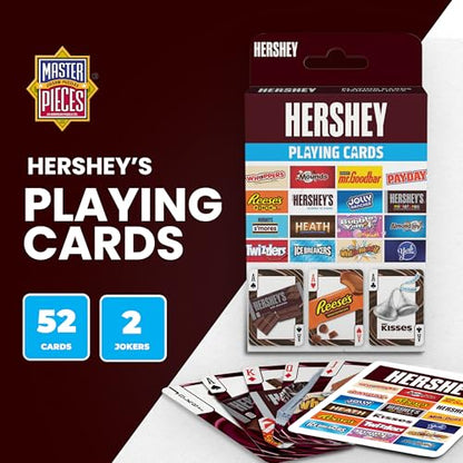 MasterPieces Officially Licensed Hershey Playing Cards - 54 Card Deck for Adults - style: Hershey's