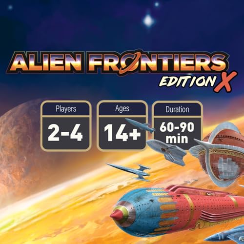 Alien Frontiers Edition X Board Game for 2–4 Players, Age 14+, Strategy | Build your space colony with strategic resource management in Alien Frontiers.