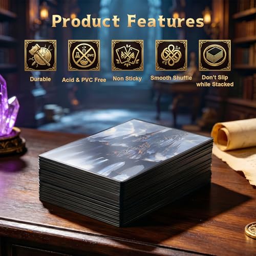 MTG Card Sleeves -Thundering Falls- Surveil Lands - Ultra Clear Front & Matte Finish Back, 100 Count Standard Size Matte Art Sleeve for Magic the Gathering - color: Thundering Falls