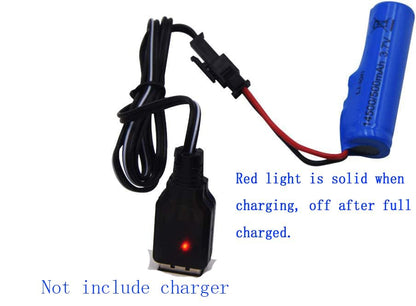 Blomiky 2 Pack 3.7V 800mAh Li-ion Rechargeable Battery SM 2P Plug with USB Cable for Double Sided RC Stunt Car Small RC Boat Tumbling Amphibious RC Car RC Truck/ C63 Battery and USB 2