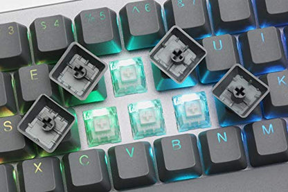 Drop ALT Mechanical Keyboard — 65% (67 Key) Gaming Keyboard, Hot-Swap Switches, Programmable Macros, RGB LED Backlighting, USB-C, Doubleshot PBT, Aluminum Frame (Kaihua Speed Silver, Gray) - color: Space Gray, style: Kaihua Speed Silver