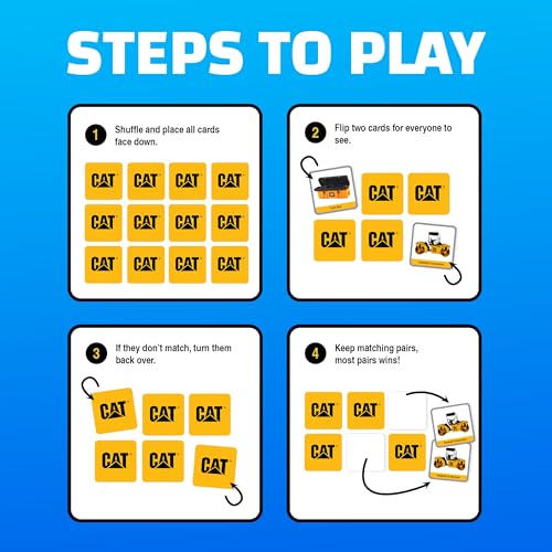 MasterPieces Officially Licensed CAT Picture Matching Card Game for Kids and Families - style: Caterpillar