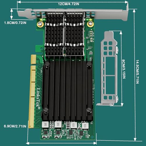 CX516A Dual 100Gb/s QSFP28 Ports Intelligent RDMA Ethernet Adapter for Web 2.0, Cloud and Storage Servers, Mellanox ConnectX-5 EX MT28808A0 Ethernet Controller, 2X 100GbE PCIE Gen 4.0 x16 NIC Card
