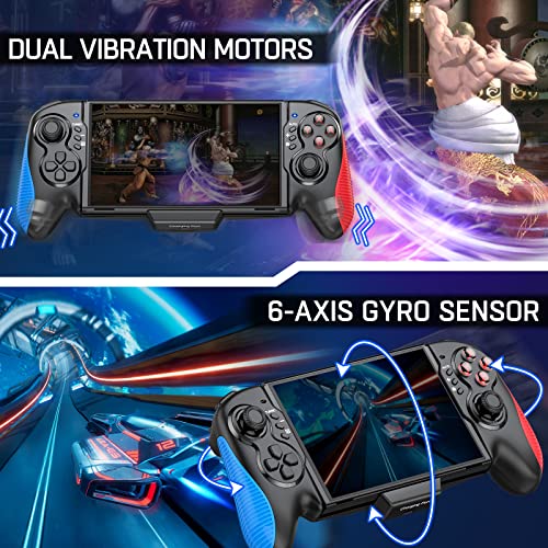 Gammeefy Switch Controllers, Switch Controller One Piece Joy Pad Replacement for Switch Pro Controller, Switch Controllers Remote Suitable for Big Hand Players with Adjustable TURBO Function