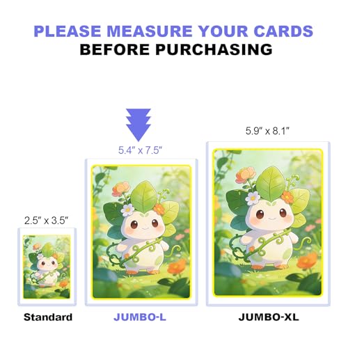 5x7 Toploader for Jumbo Cards - Perfect Fit for 5.4" x 7.5" Oversized Cards, Clear Rigid Hard Plastic Sleeves for Collectible Trading Cards, Photo Protectors -30 Pack - size: L: 5.4"x7.5"-30 Pcs