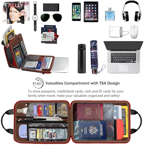 ZINZ Laptop Shoulder Bag 12.3-13 inch Case Sleeve, Expandable Handbag with Valuables Compartment Compatible with MacBook Air/Pro/Neo 13", iPad 12.9"/13"/11", Shockproof,Black-Wine edge - color: Black-wine Edge